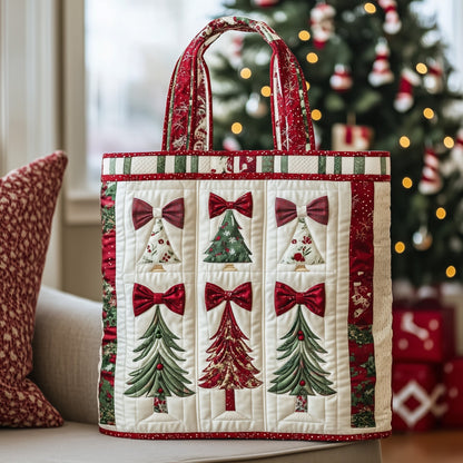 The Holiday Bow Quilted Tote