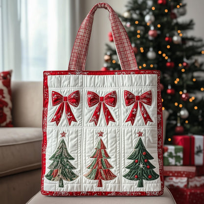 The Festive Bow Quilted Tote