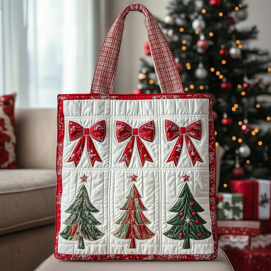 The Festive Bow Quilted Tote