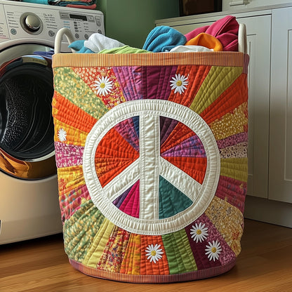 Everyday Peace Sign Quilted Tote