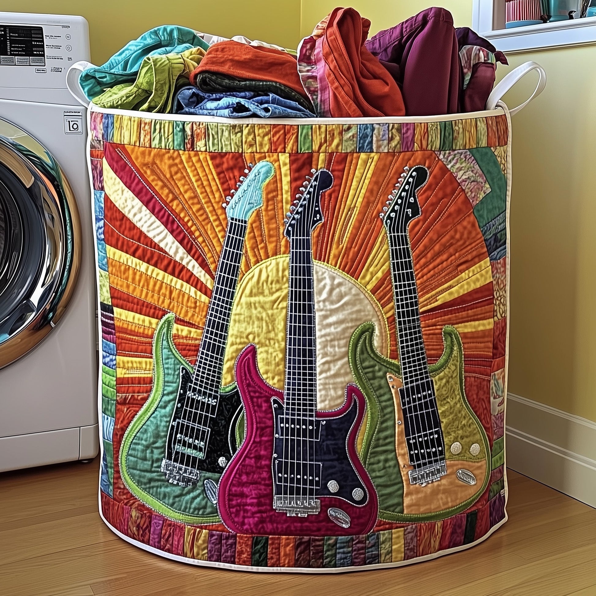 Groovy Strings Laundry Tote Bag