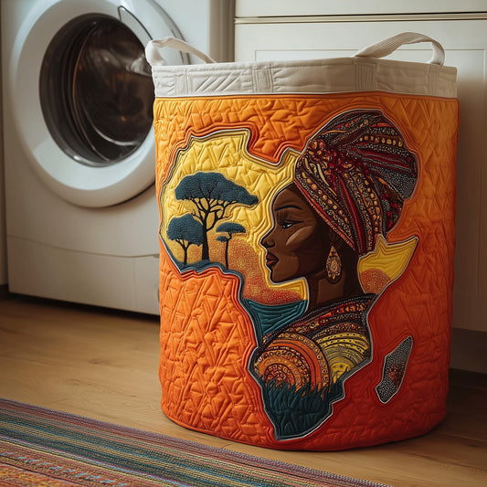 The Golden Glow Quilted Laundry Basket Tote 3372