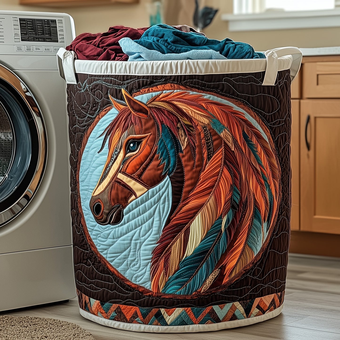 Native Horse Laundry Tote Bag