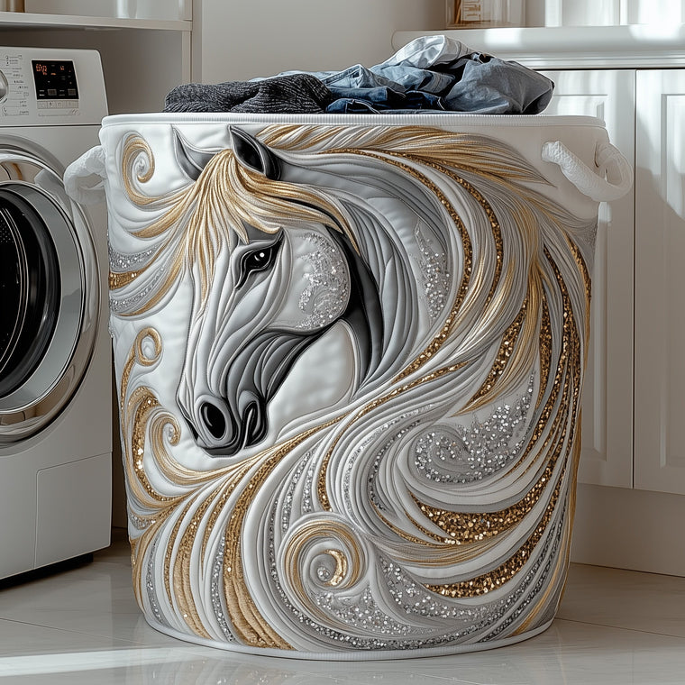 Majestic Horse Laundry Tote Bag