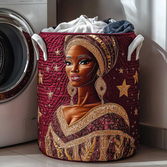 The Golden Glow Quilted Laundry Basket Tote 3502