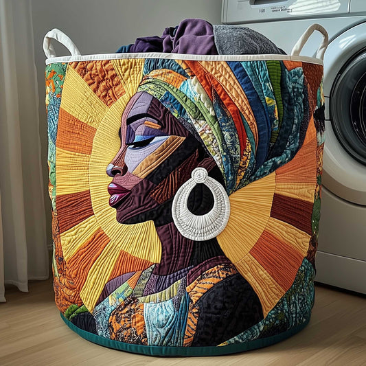 The Golden Glow Quilted Laundry Basket Tote 3503