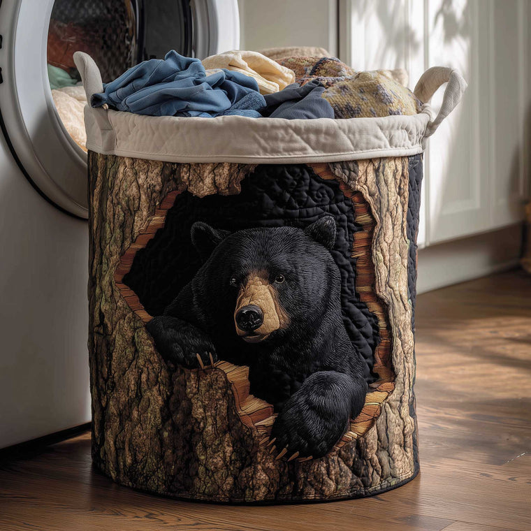 Woodland Charm Laundry Quilted Tote