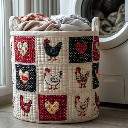 The Coop Sweeties Quilted Laundry Basket Tote 7047