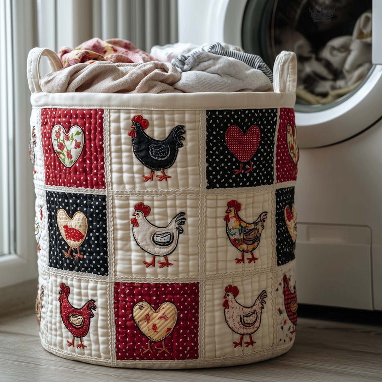 The Coop Sweeties Quilted Laundry Basket Tote 7047