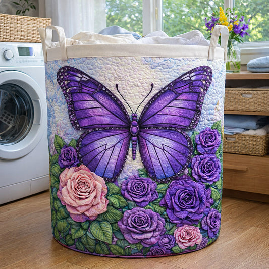 The Meadow Flutter Quilted Laundry Basket Tote 7754