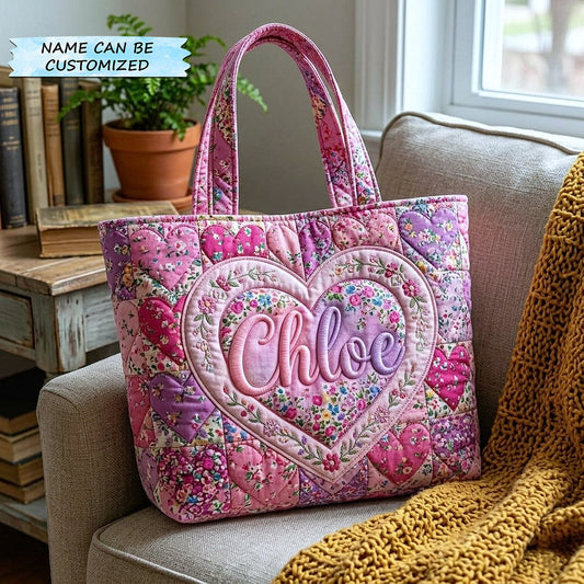 The Heart Keepsake Quilted Tote
