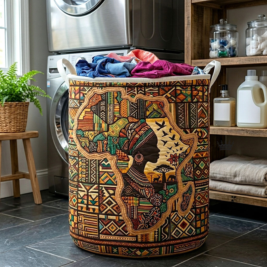 The Africa Legacy Quilted Laundry Basket GFTOTP18140C1 Tote