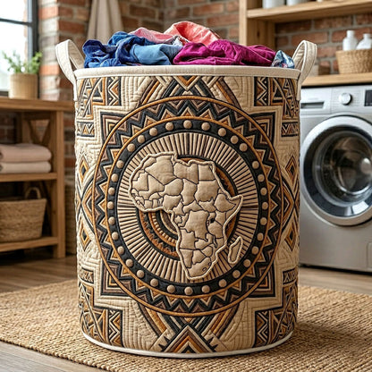 The Africa Legacy Quilted Laundry Basket Tote 8142