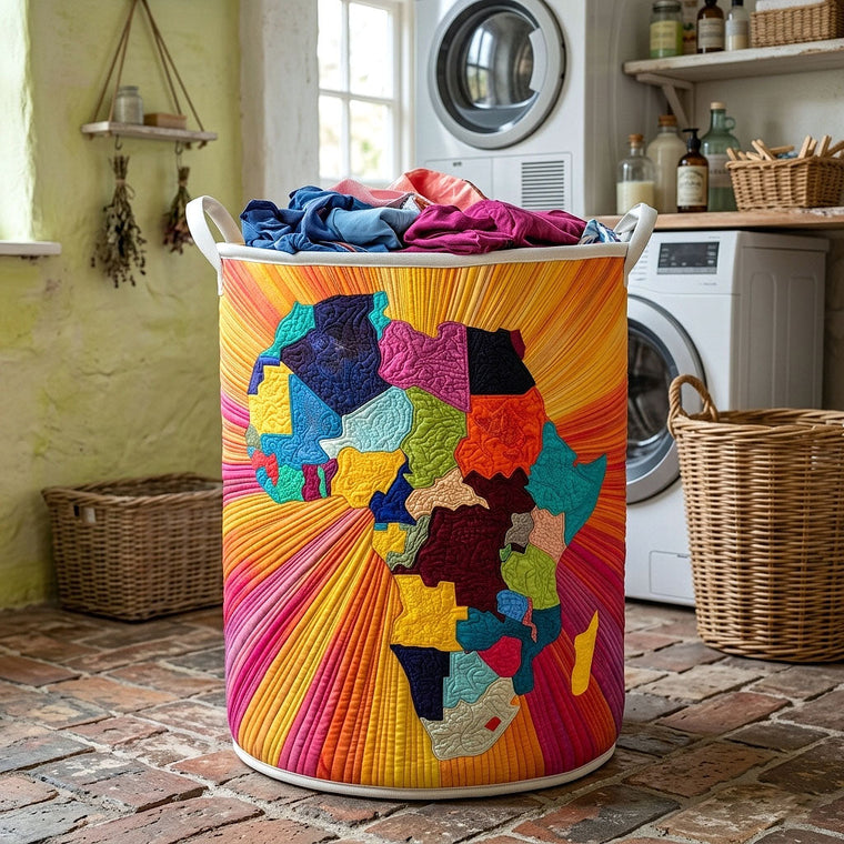 The Africa Legacy Quilted Laundry Basket Tote 8144