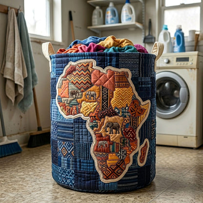 The Africa Legacy Quilted Laundry Basket Tote 8145
