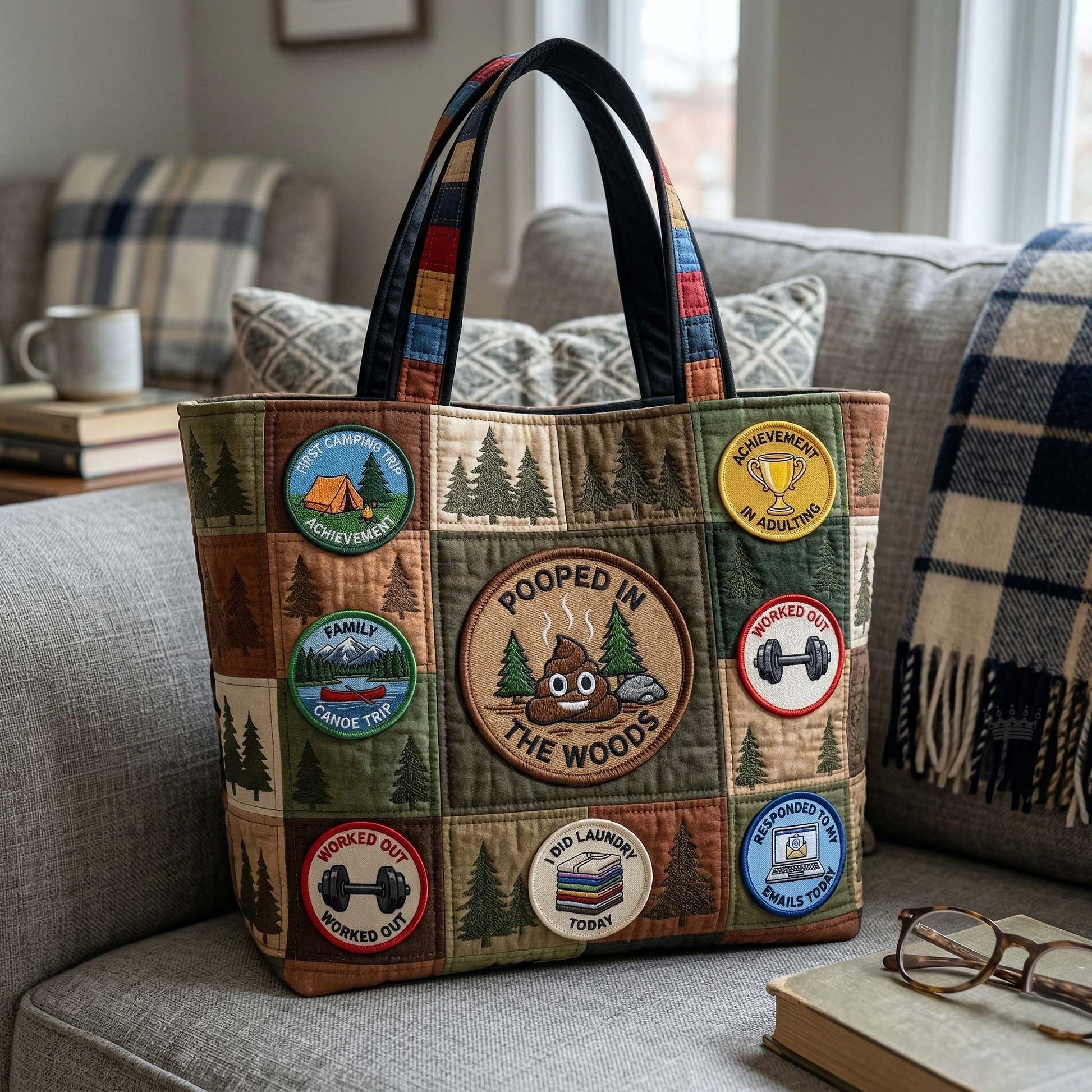 The Achievement Patch Quilted Tote