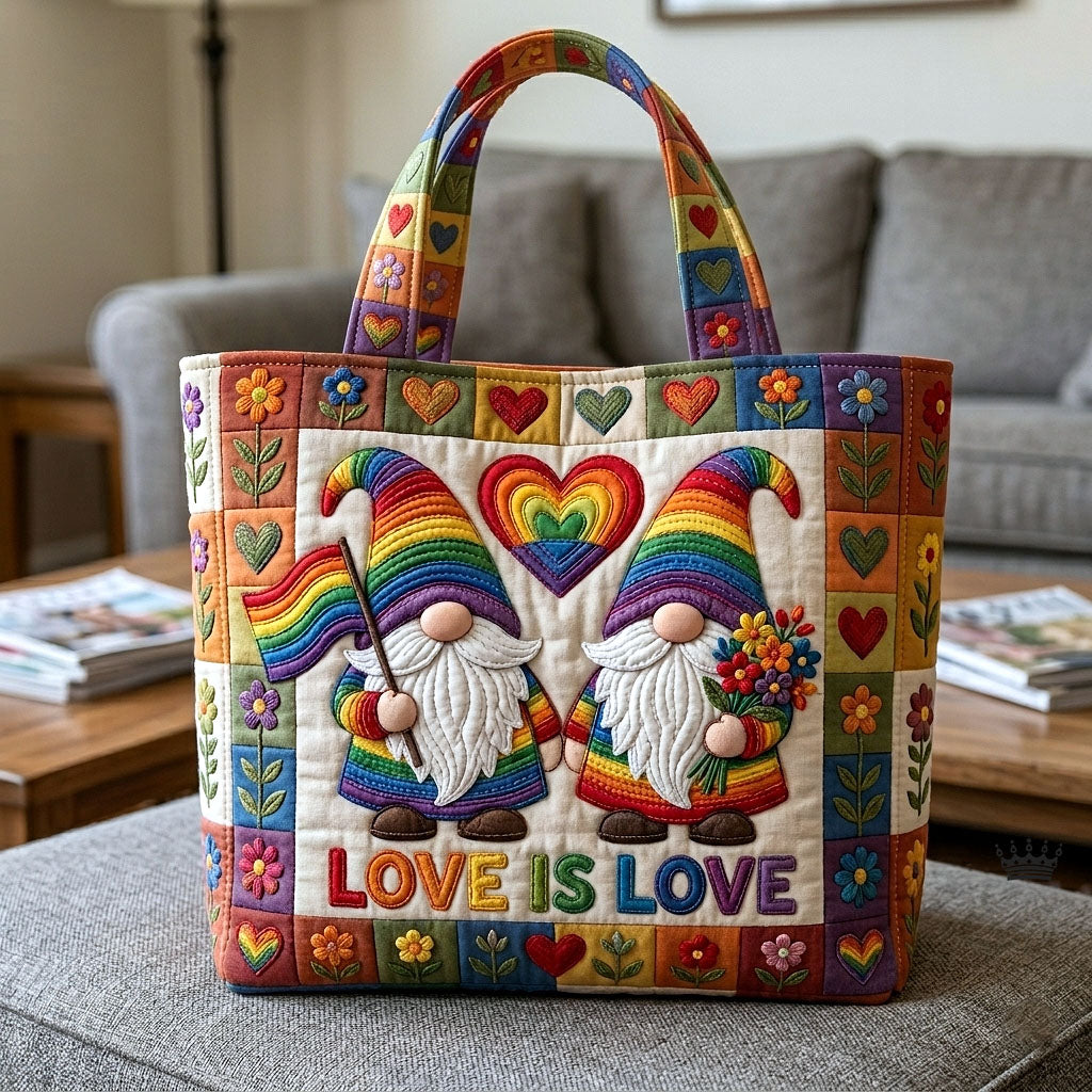 Love Is Love Quilted Tote