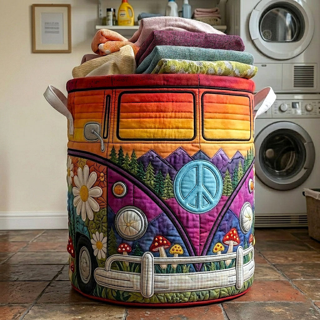 Hippie Van Laundry Quilted Tote