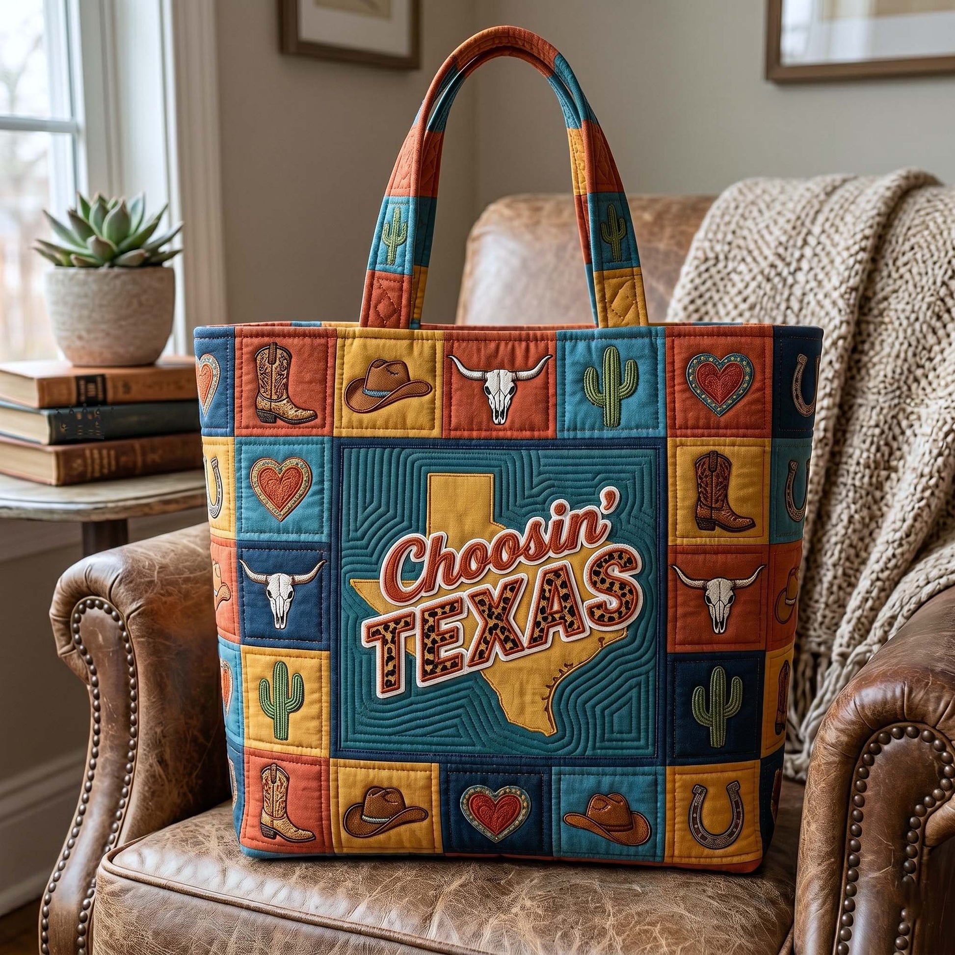 Everyday Patriotic Quilted Tote Bag