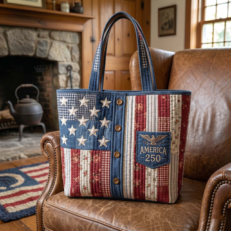 The Americana Quilted Tote Bag