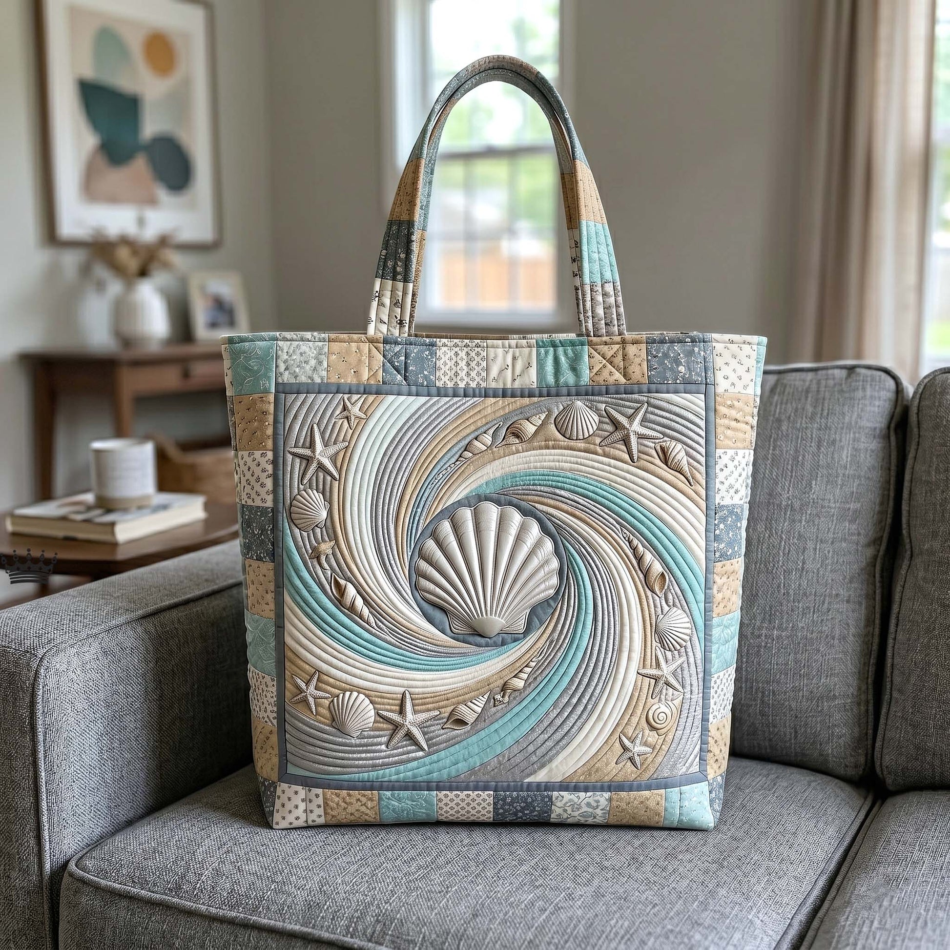 Everyday Beach Quilted Tote Bag