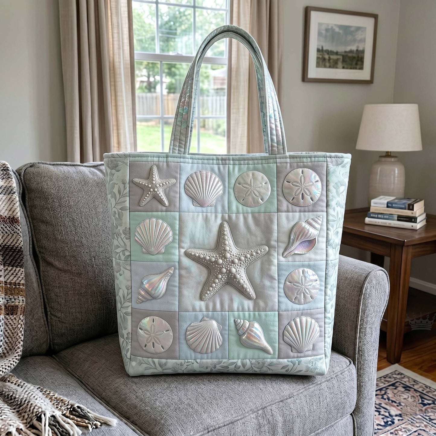 Everyday Seashells Starfish Tote Bag