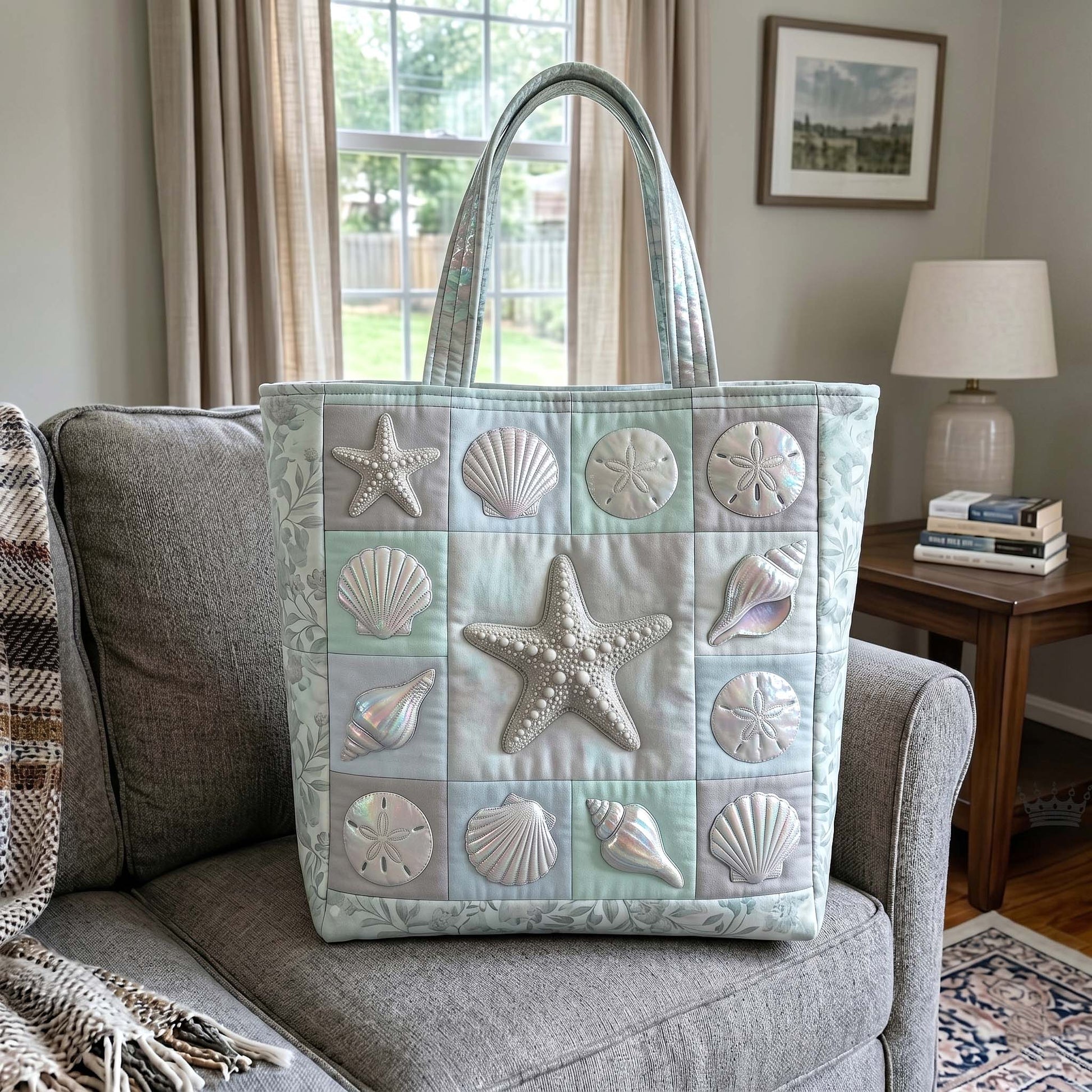 Everyday Seashells Starfish Tote Bag