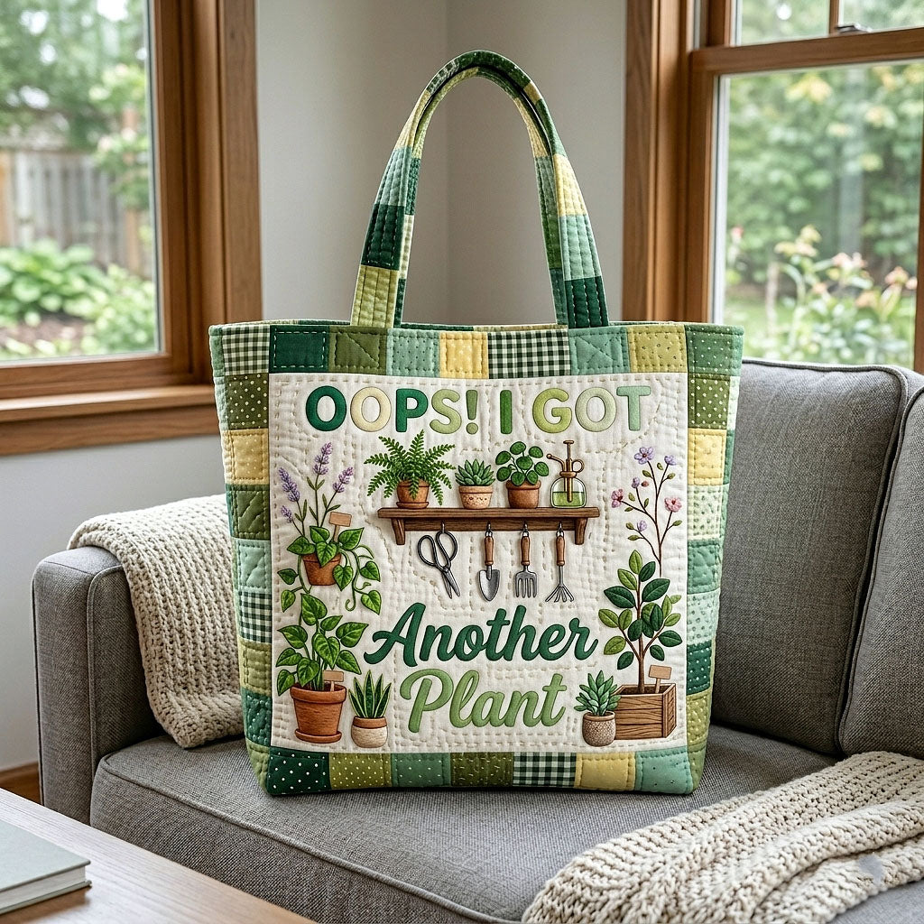 The Garden Plant Quilted Tote