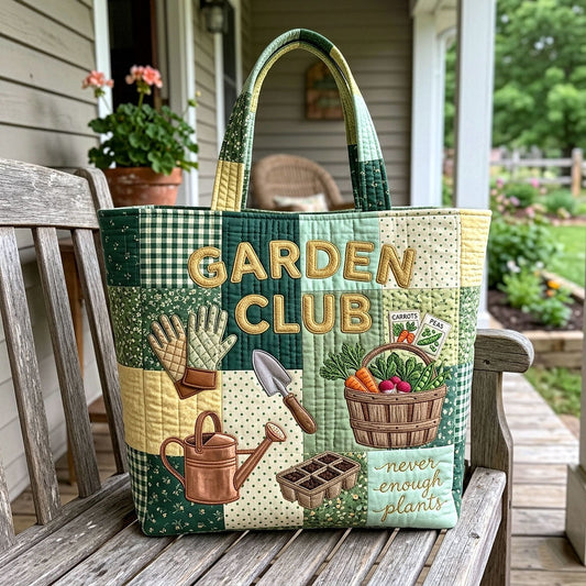 The Garden Club Quilted Tote