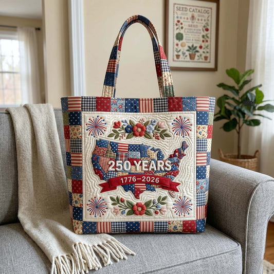 The Patriotic Quilt Tote Bag