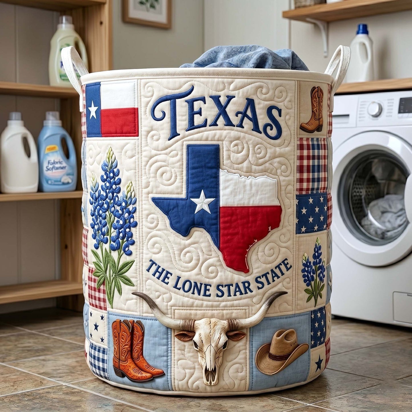 Texas Pride Laundry Quilted Tote