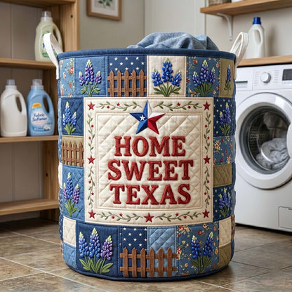 The Texas Pride Quilted Laundry Basket Tote 9128