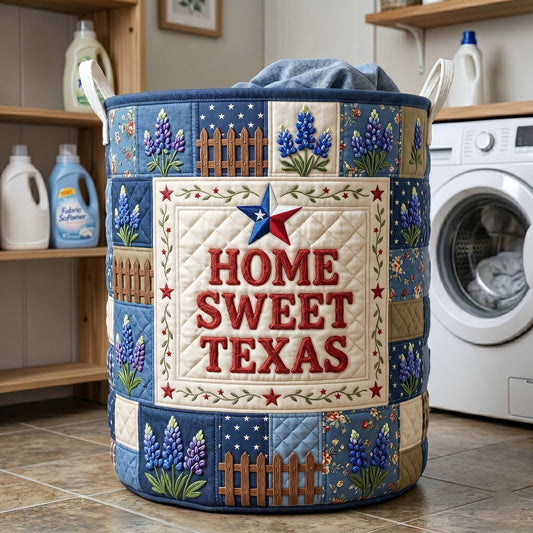 The Texas Pride Quilted Laundry Basket Tote 9128