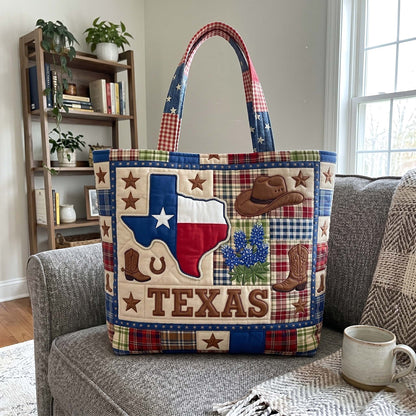 Texas Patchwork Stars Quilted Tote