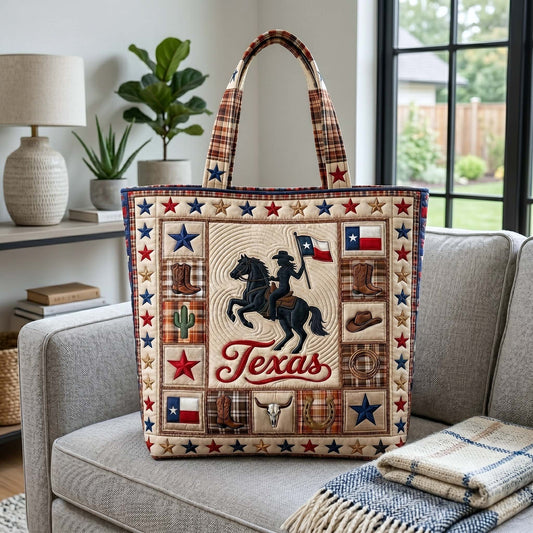 The Texas Heritage Quilted Tote