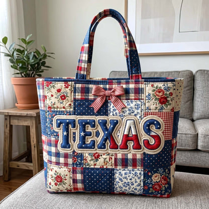 Patchwork Stars Stripes Tote Bag