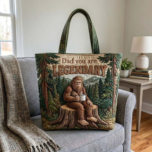The Legendary Sasquatch Quilted Tote