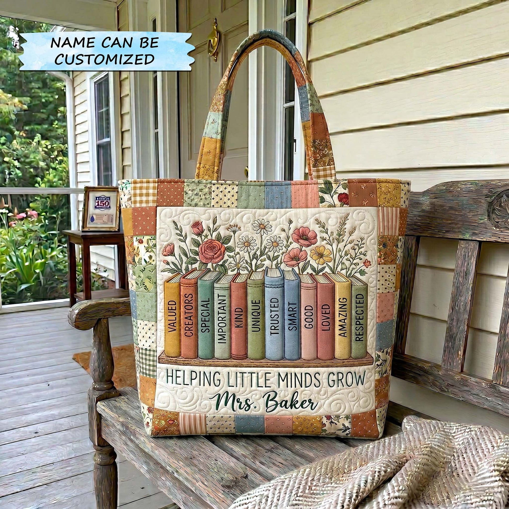Everyday Books Flowers Tote Bag