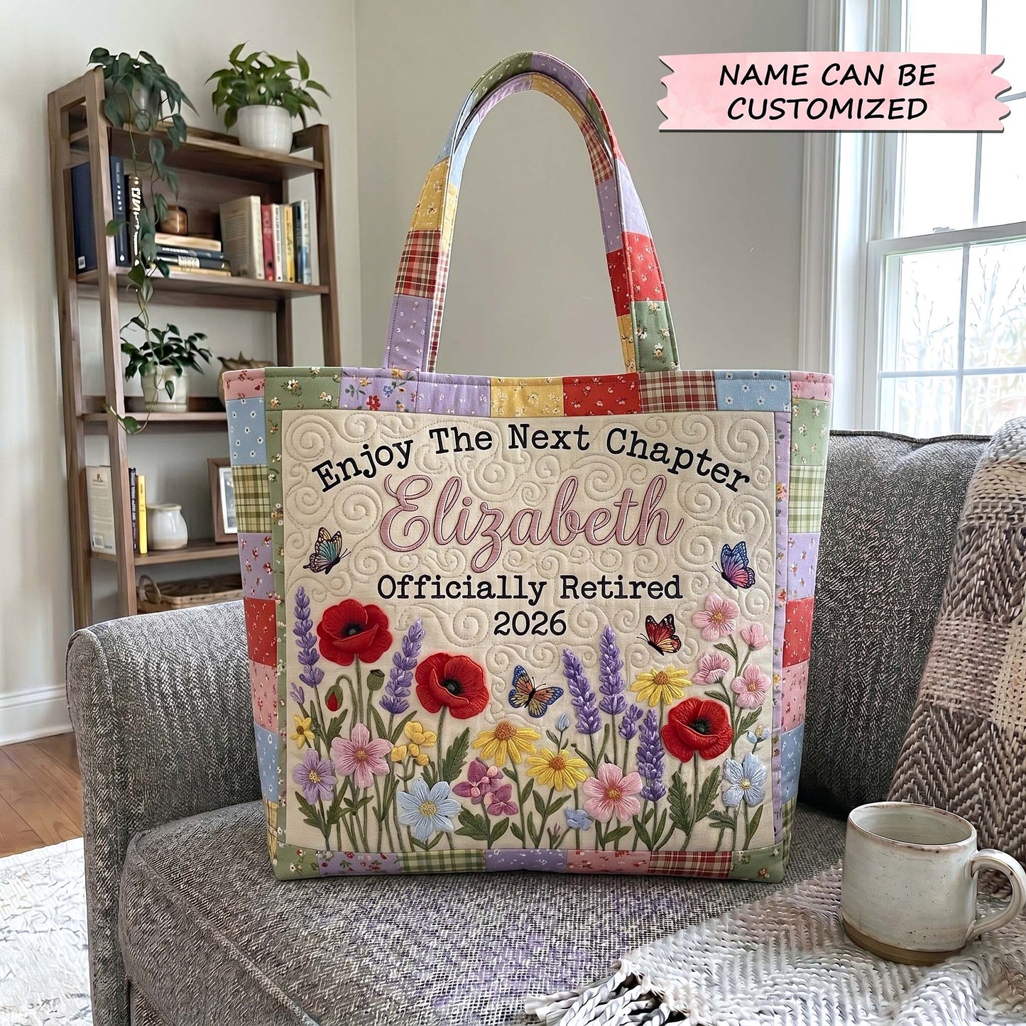 The Retirement Garden Quilted Tote