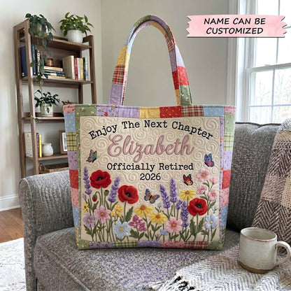 The Retirement Garden Quilted Tote