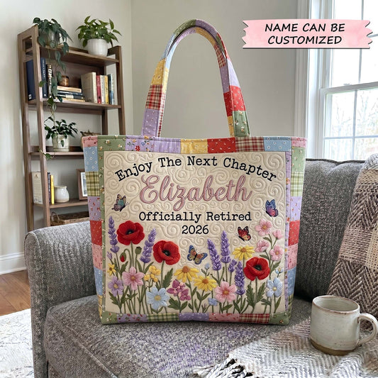 The Retirement Garden Quilted Tote
