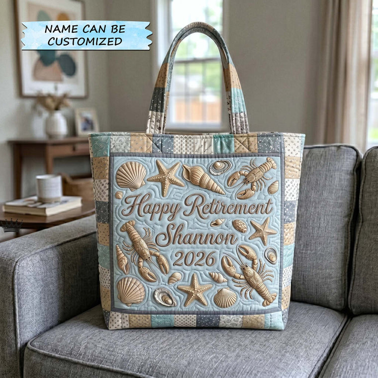 The Coastal Retreat Quilted Tote