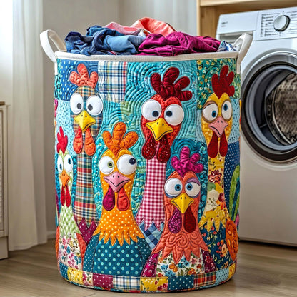 Clucky Chaos Laundry Tote Bag