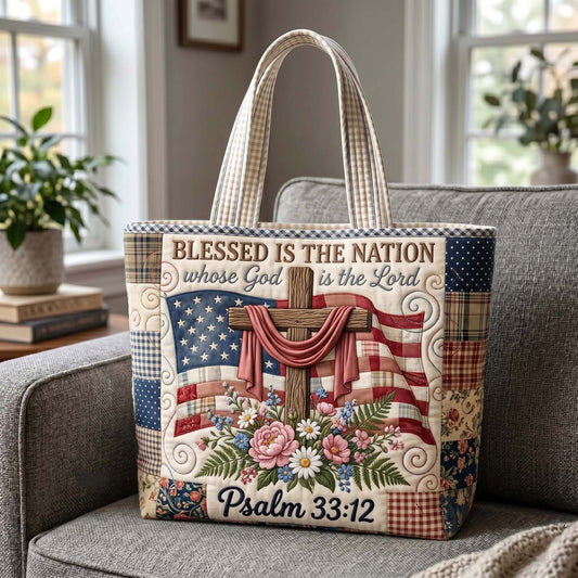The Faith & Liberty Quilted Tote