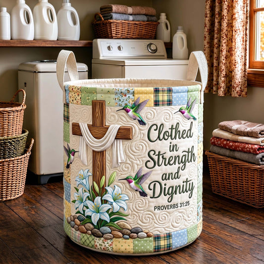 The Grace Garden Quilted Laundry Basket Tote 9541