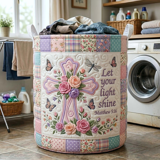 The Grace Garden Quilted Laundry Basket Tote 9542