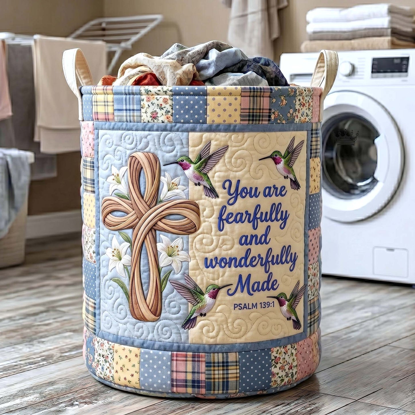 Grace Garden Laundry Tote Bag