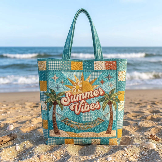 The Summer Vibes Quilted Tote