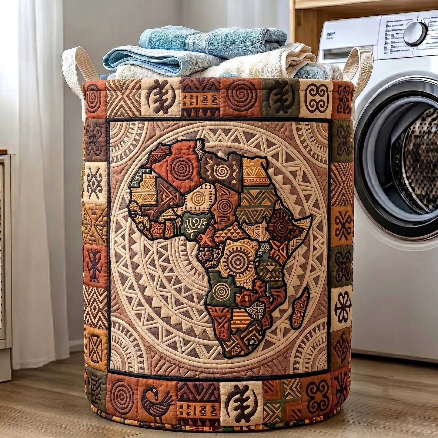 African Roots Laundry Quilted Tote