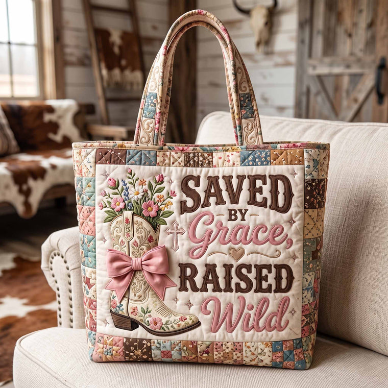 The Western Grace Quilted Tote